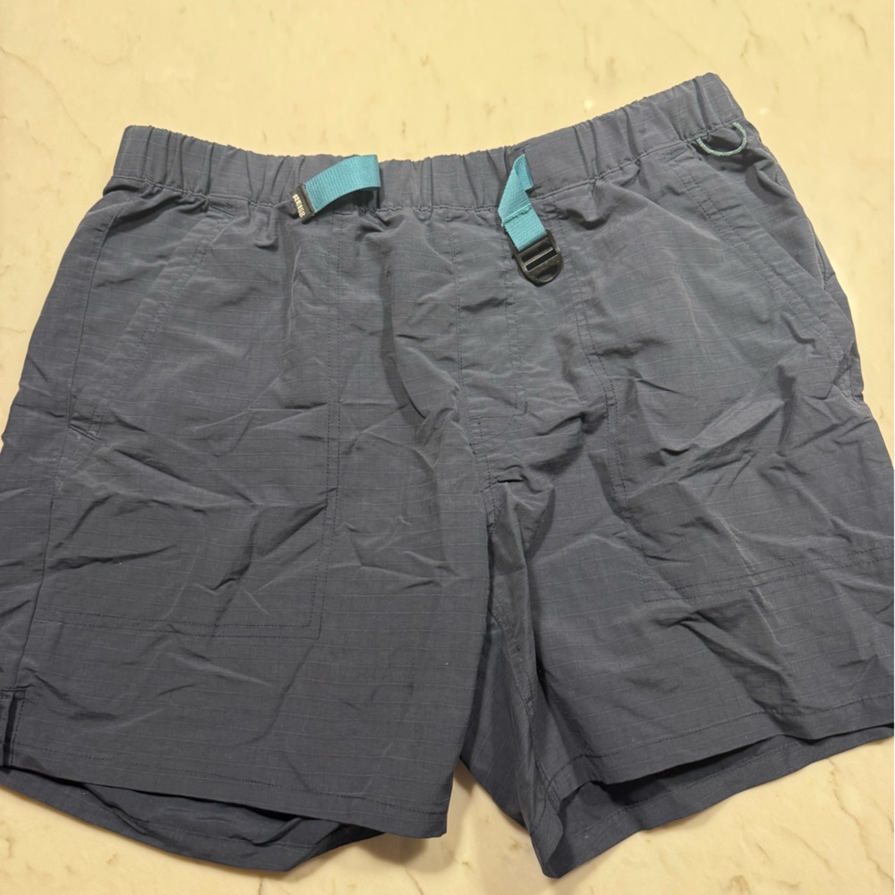 REI Gray and Blue Athletic Shorts Lightweight Quick-Dry